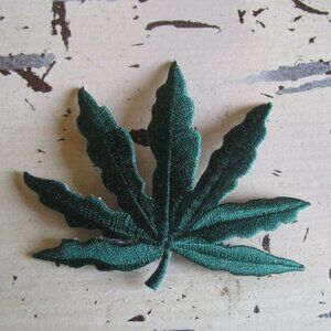 New 420 Iron on Patch Cool embroidered 420 leaf
